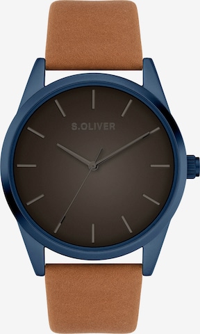 s.Oliver Uhr in Blau: Vorderseite