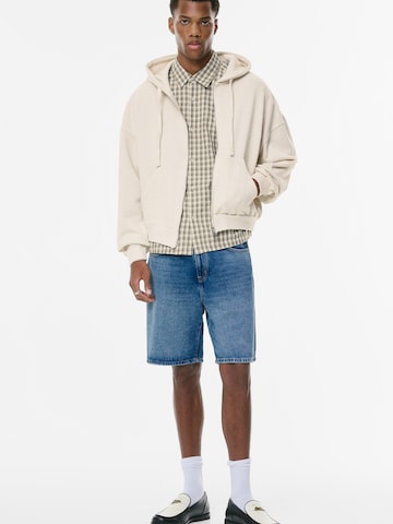 Pull&Bear Sweat jacket in Beige