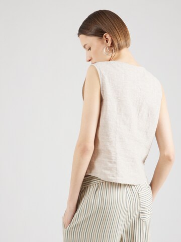 Monki Top 'Sabrina' in Beige