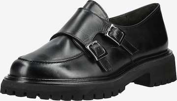 Paul Green Classic Flats in Black: front