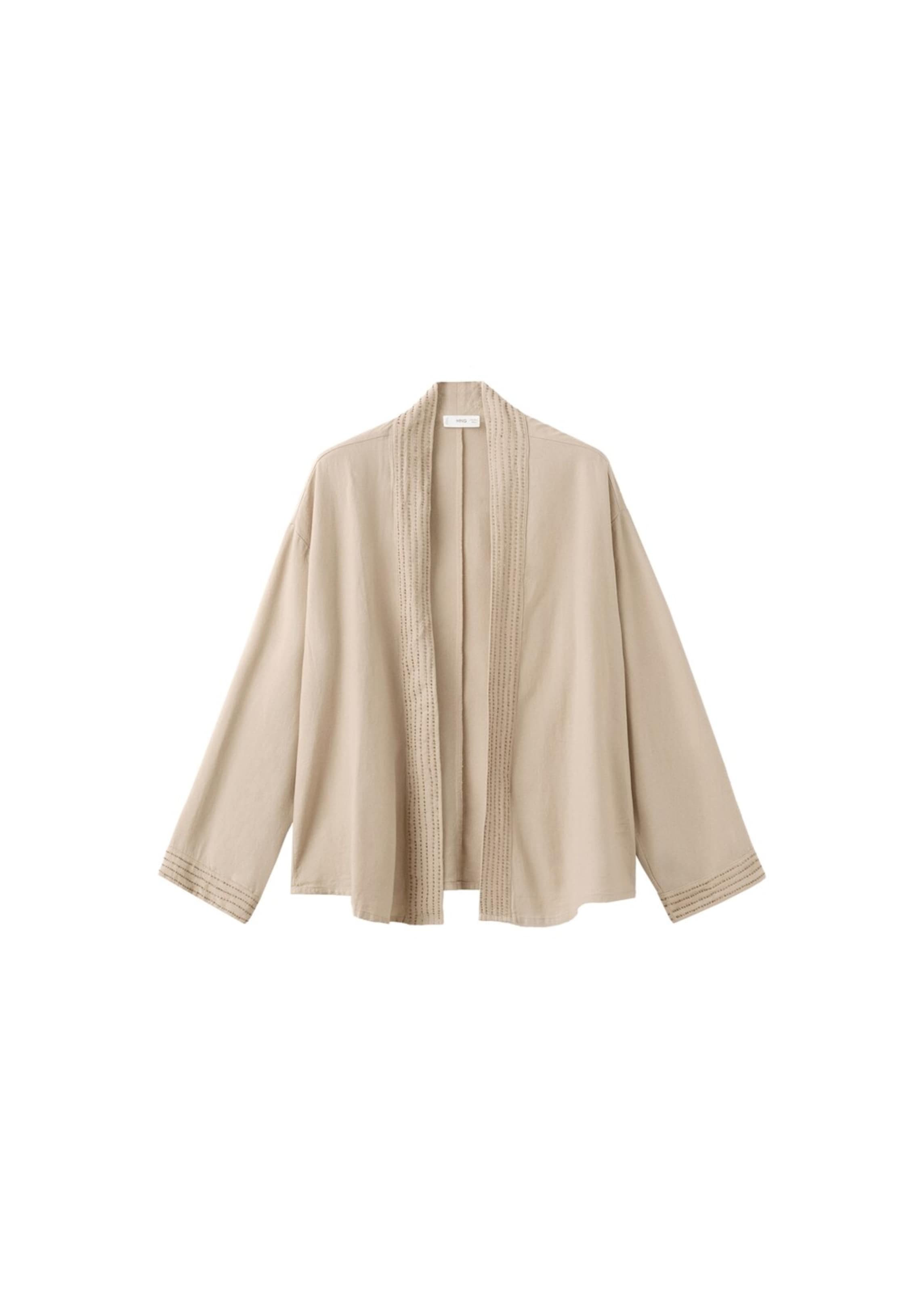 MANGO TEEN Between-Season Jacket 'Feli' in Beige: front