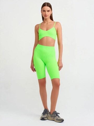 Dilvin - Soutien Bustier Top em verde: frente