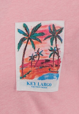 Key Largo T-Shirt 'Vibes' in Pink