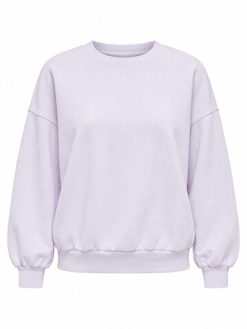 Sweat-shirt Ethiquet en violet : devant