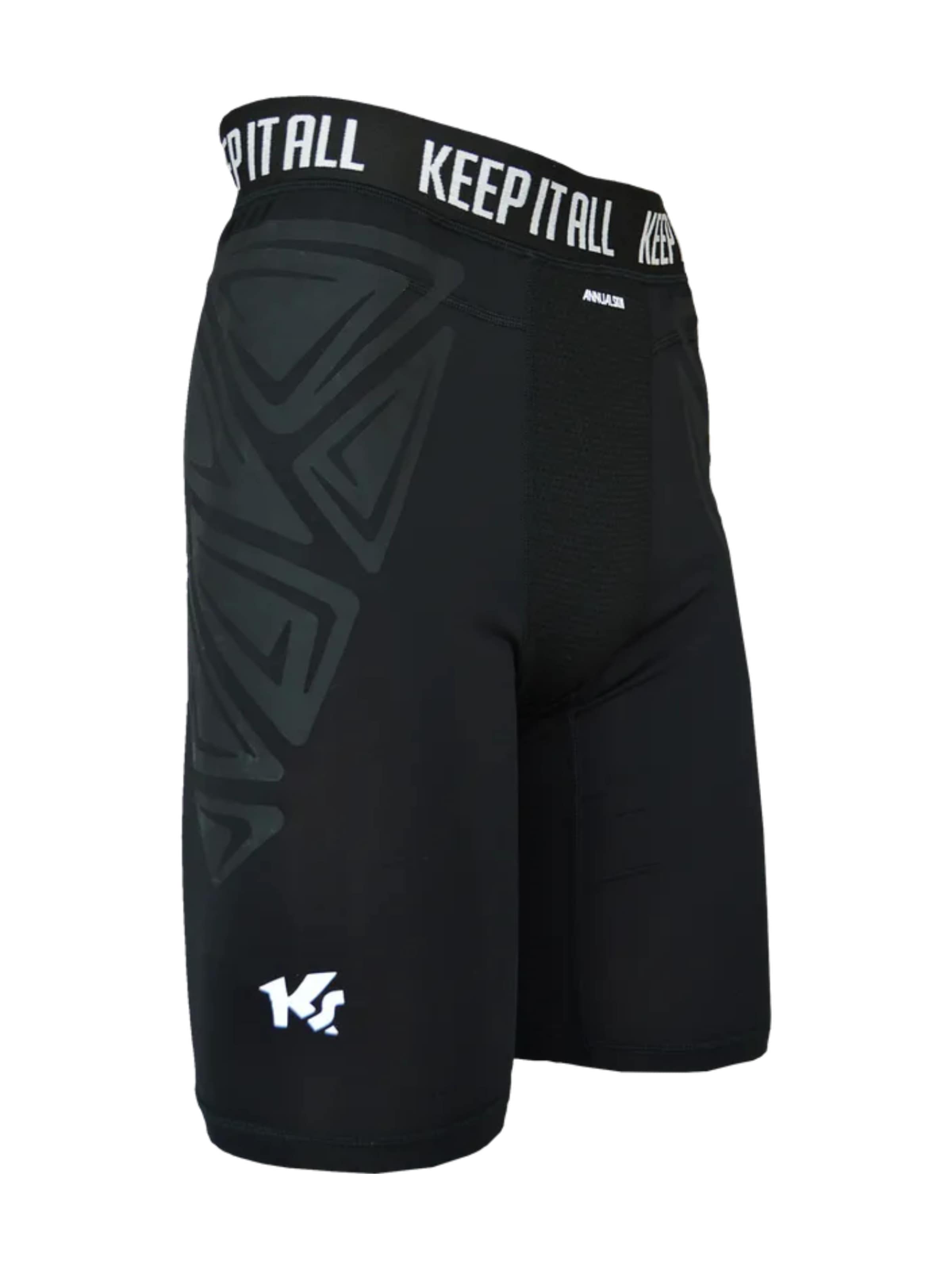 KEEPERsport Sportunterhose 'Unterziehhose ohne Polsterung (kurz)'‌‌‌‌‌ in Schwarz