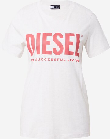 DIESEL T-shirt 'T-SILY' i vit: framsida