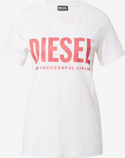 DIESEL Μπλουζάκι 'T-SILY' σε δρακόγια / λευκό, Άποψη προϊόντος