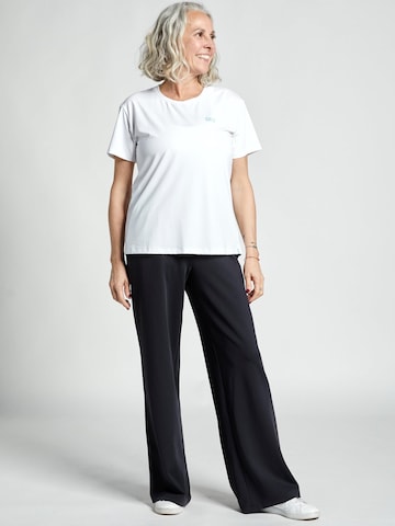 SPORTKIND Flared Workout Pants 'Trainingshose weit' in Black