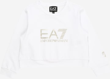 EA7 Emporio Armani Mikina 'FELPA' – bílá: přední strana