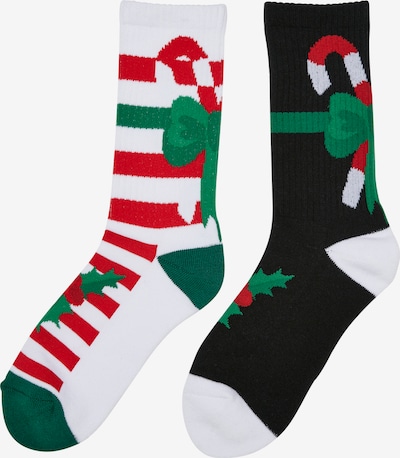 Urban Classics Socks in Green / Red / Black / White, Item view