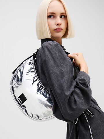 Sac bandoulière KARL LAGERFELD JEANS en argent : devant