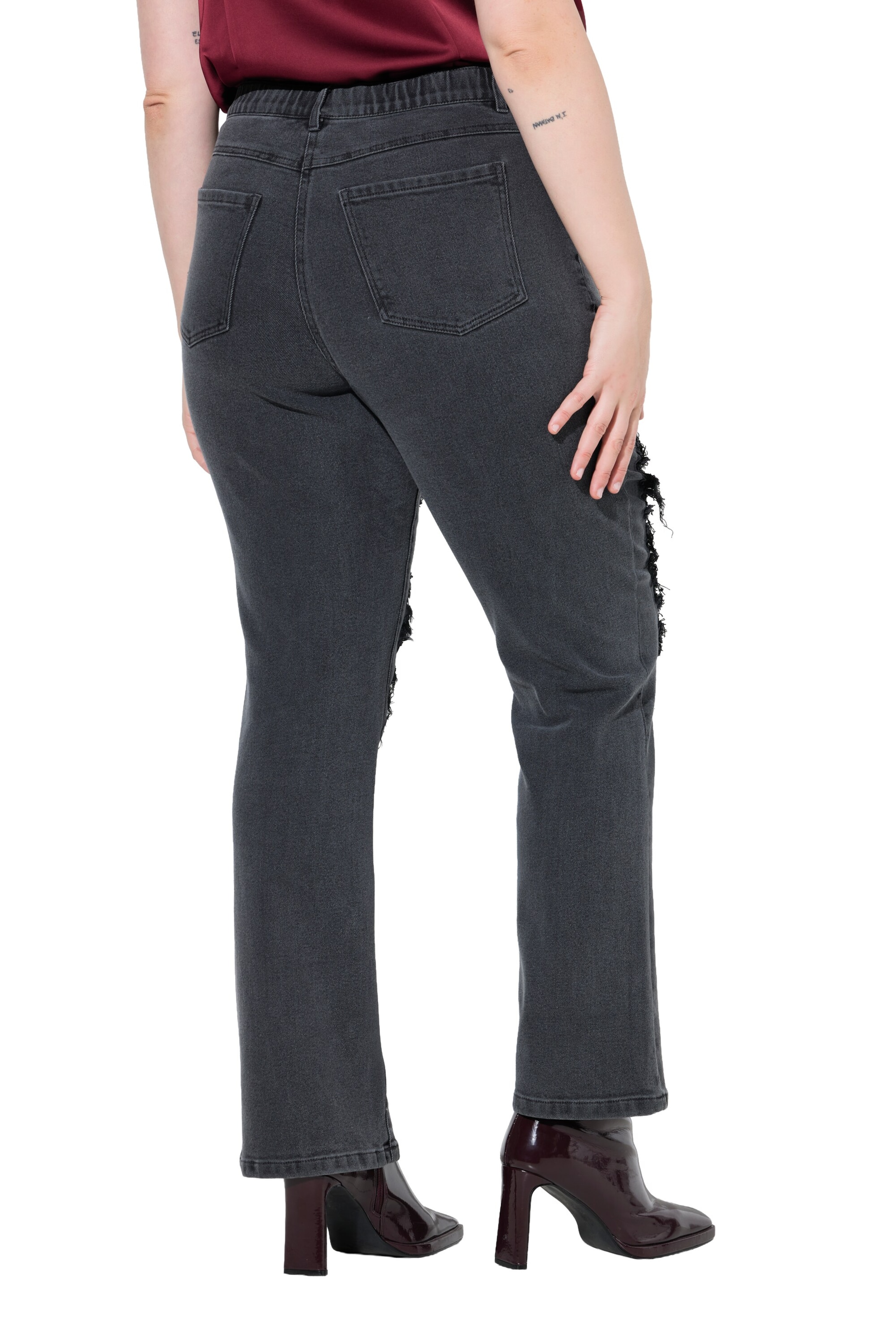 Ulla Popken Regular Jeans in Grijs