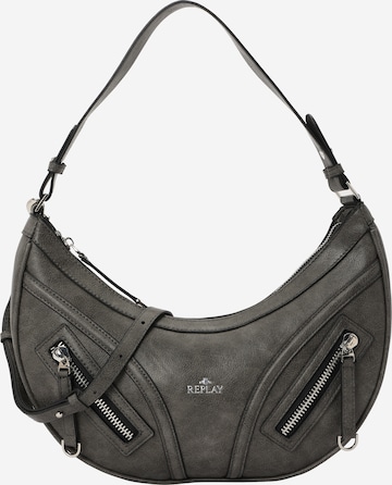 Borsa a spalla di REPLAY in grigio: frontale