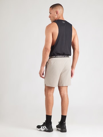 UNDER ARMOUR - Regular Calças de desporto em cinzento