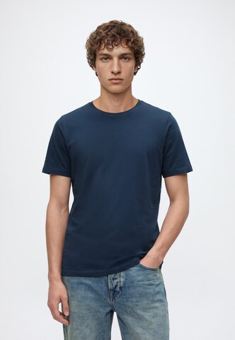 KnowledgeCotton Apparel T-Shirt in Blau: Vorderseite