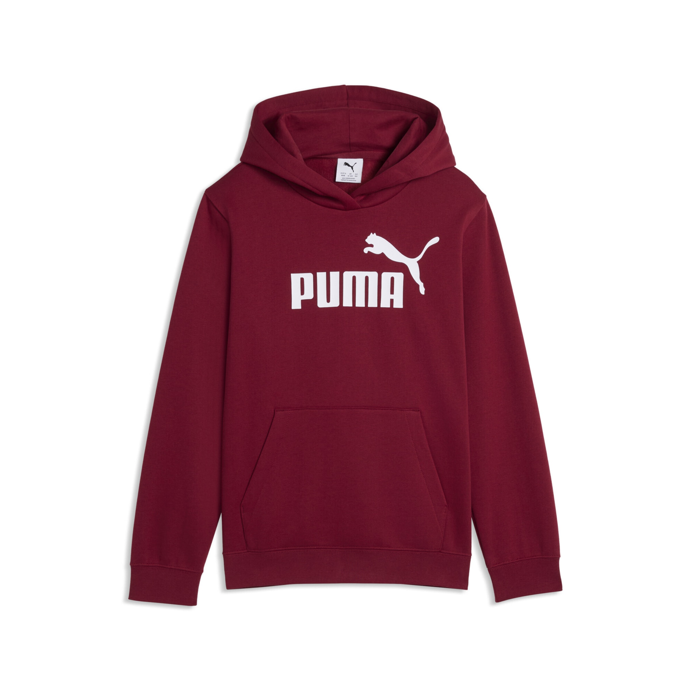 PUMA Sweatshirt 'ESS No. 1' in 176 in dunkelrot / weiß, Produktansicht