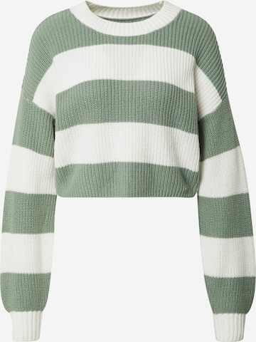 HOLLISTER Пуловер в зелено: отпред