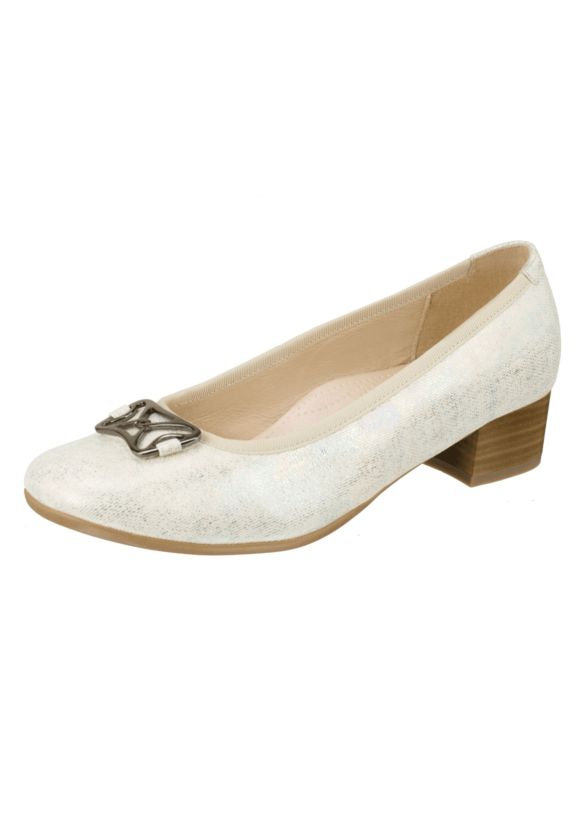 Lei by tessamino Pumps 'Angelina' in Beige: voorkant