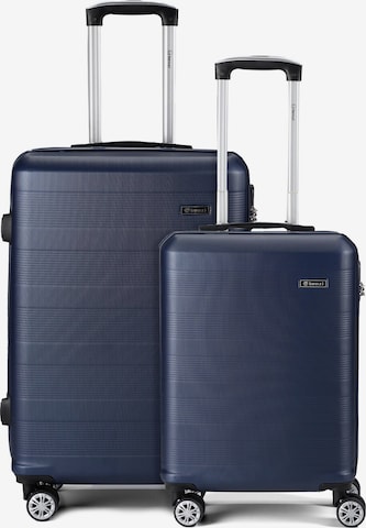 Benzi Suitcase Set in Blue: front