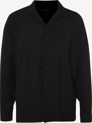Trendyol Comfort Fit Hemd in Schwarz: Vorderseite