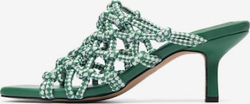 Bianco Mules 'BIALULU ' in Green: front