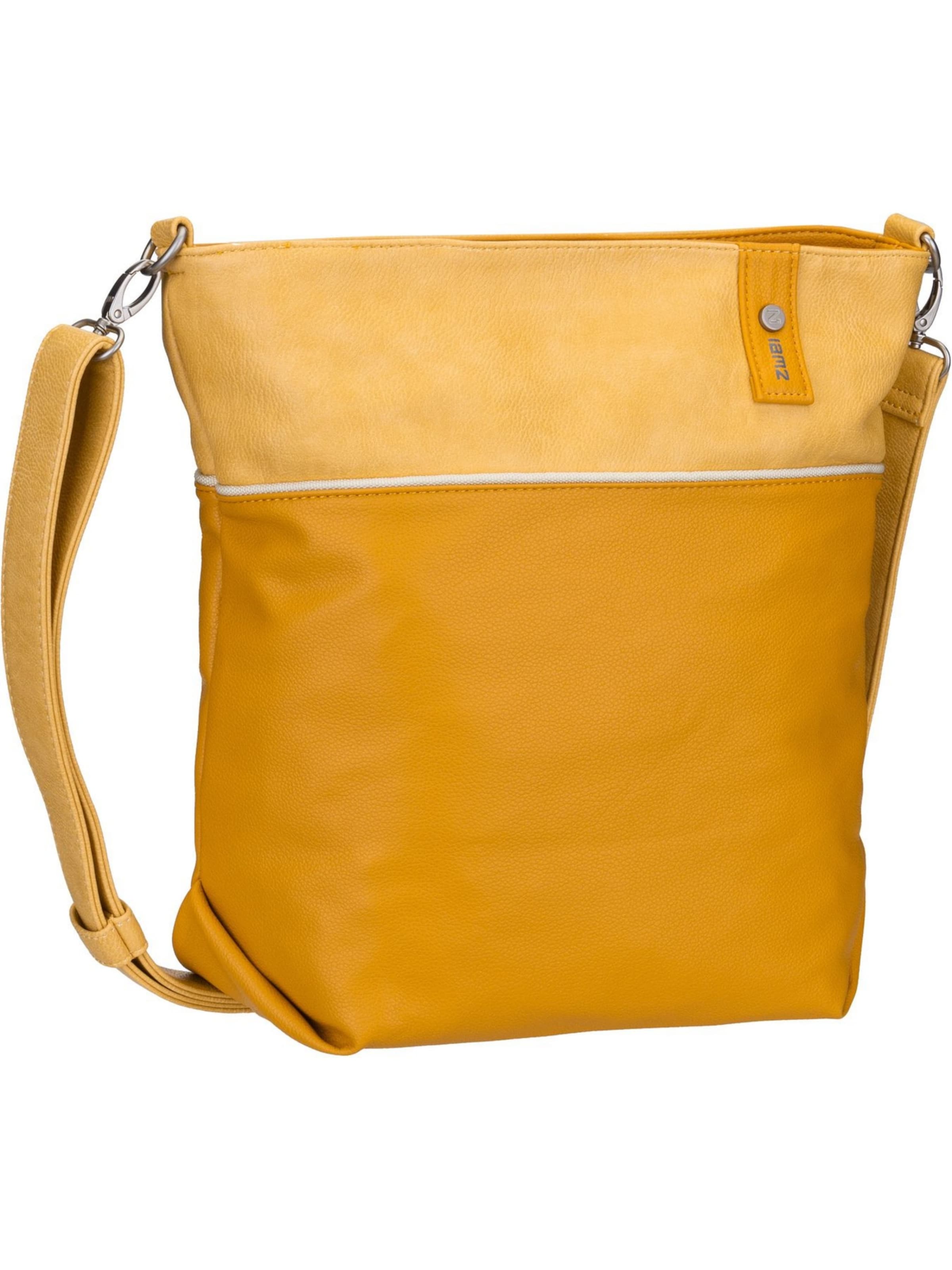 ZWEI Schoudertas ' Jana J12 ' in Geel: voorkant