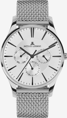 Jacques Lemans Uhr in Silber: predná strana