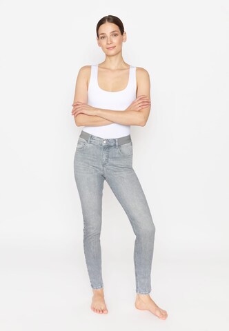 Angels Slimfit Slim Fit Jeans Jeans One Size mit Stretch-Bund in Grau