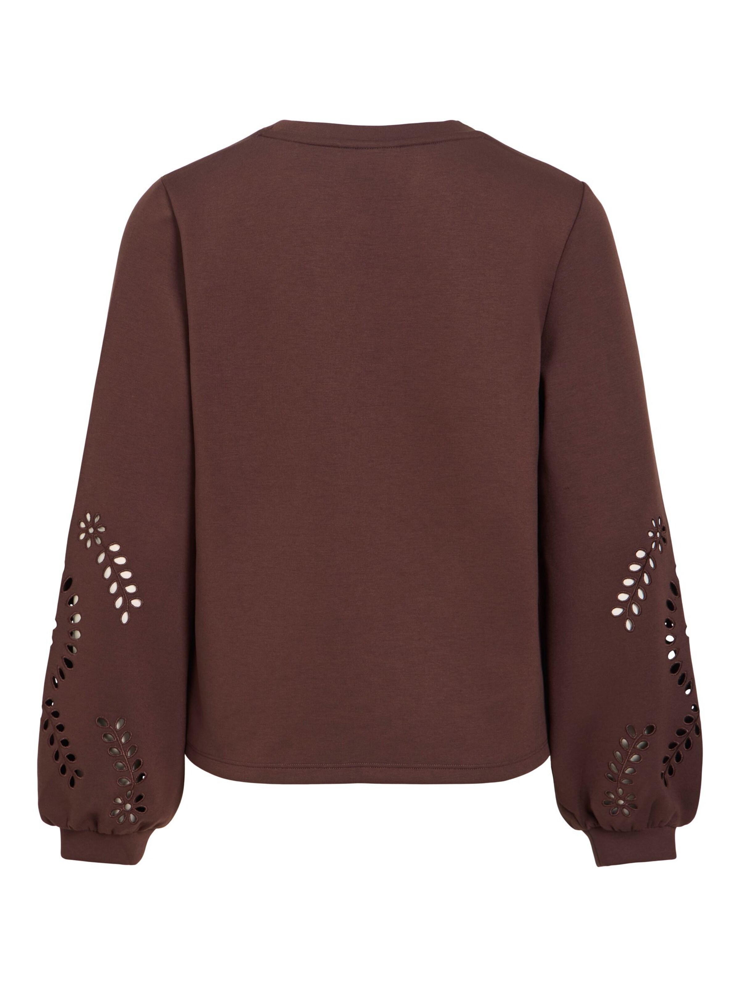 VILA Sweatshirt 'SANDY' in Braun