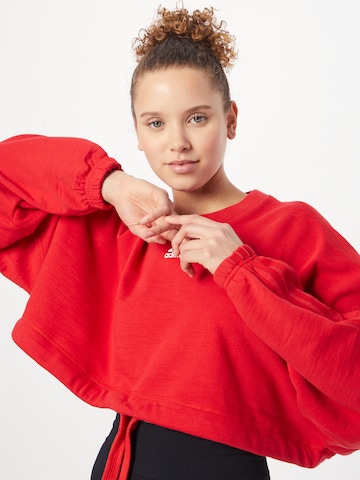 ADIDAS SPORTSWEAR - Sweatshirt de desporto 'Dance Versatile' em vermelho