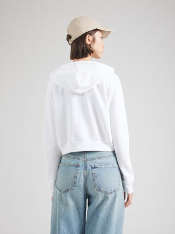 HOLLISTER - Sudadera con cremallera en blanco