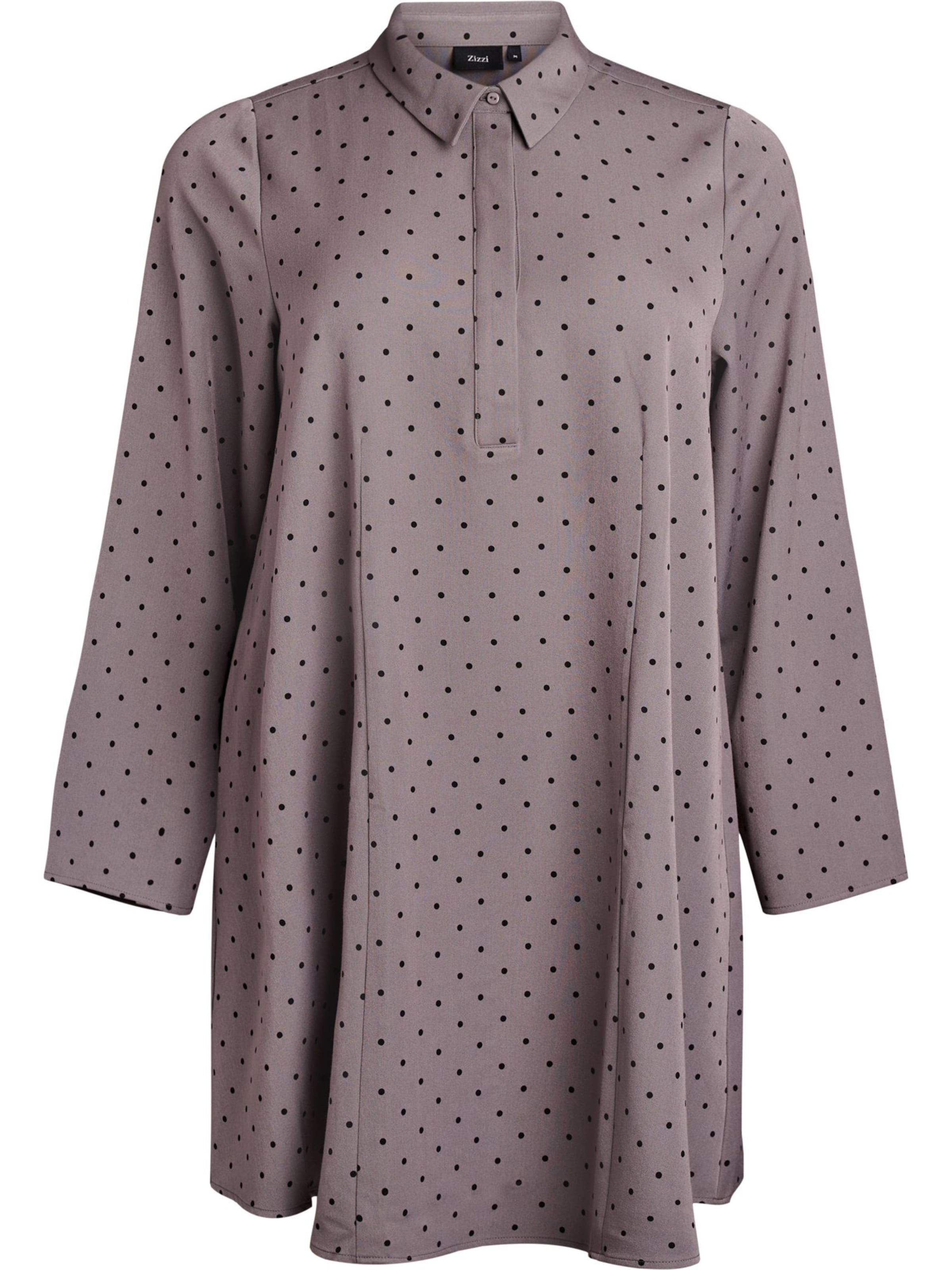 Zizzi Kleid 'MAIDA' in Grau: Vorderseite