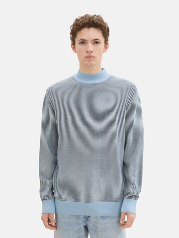 TOM TAILOR DENIM Sweater in Blue: front