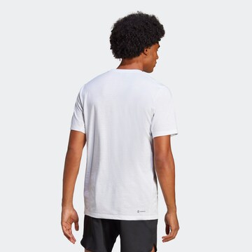 ADIDAS PERFORMANCE Performance Shirt 'Train Essentials Feelready Logo' in White