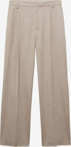 MANGO Loosefit Pantalon 'Cesi' in Beige: voorkant