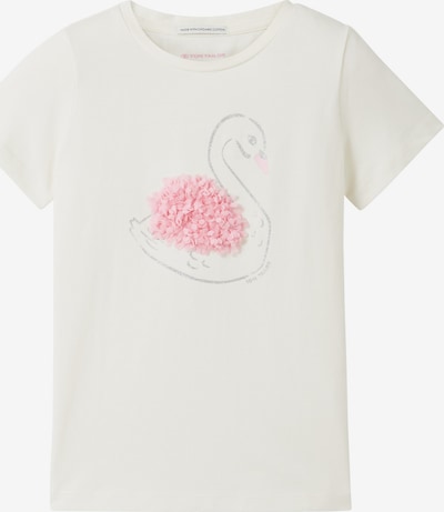 TOM TAILOR T-Shirt en rose / argent / blanc, Vue avec produit