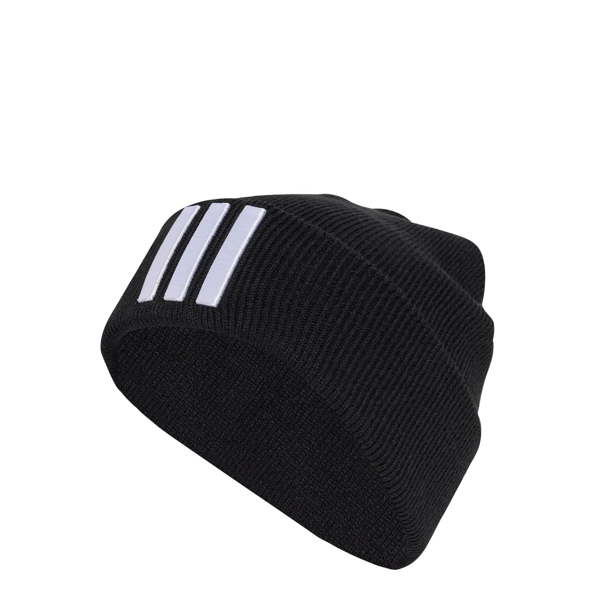ADIDAS SPORTSWEAR Sports beanie '3-Stripes' in Black: front