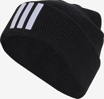 ADIDAS SPORTSWEAR - Gorro deportivo '3-Stripes' en negro: frente