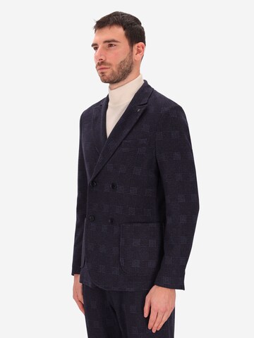 Distretto12 - Ajuste regular Chaqueta saco 'Galles' en azul