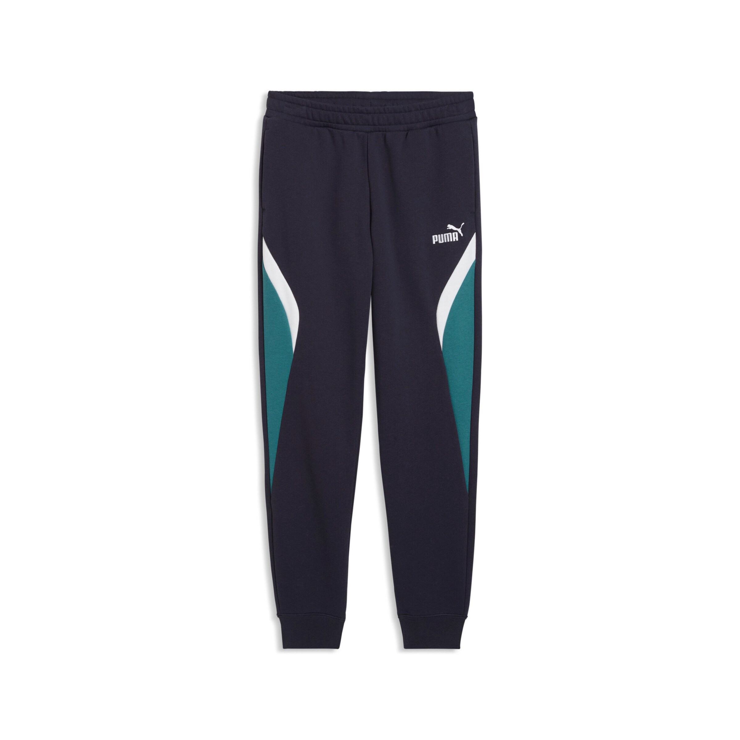 Effilé Pantalon de sport PUMA en bleu : devant
