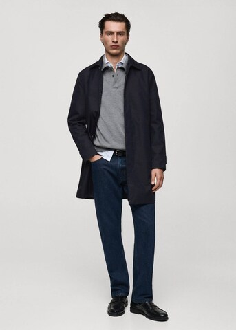 MANGO MAN Mantel 'Chayton' in Blau