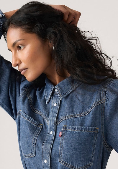 LEVI'S ® Robe-chemise en 34 en bleu denim, Vue avec produit
