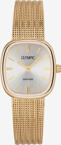 Montre à affichage analogique Olympic en or : devant