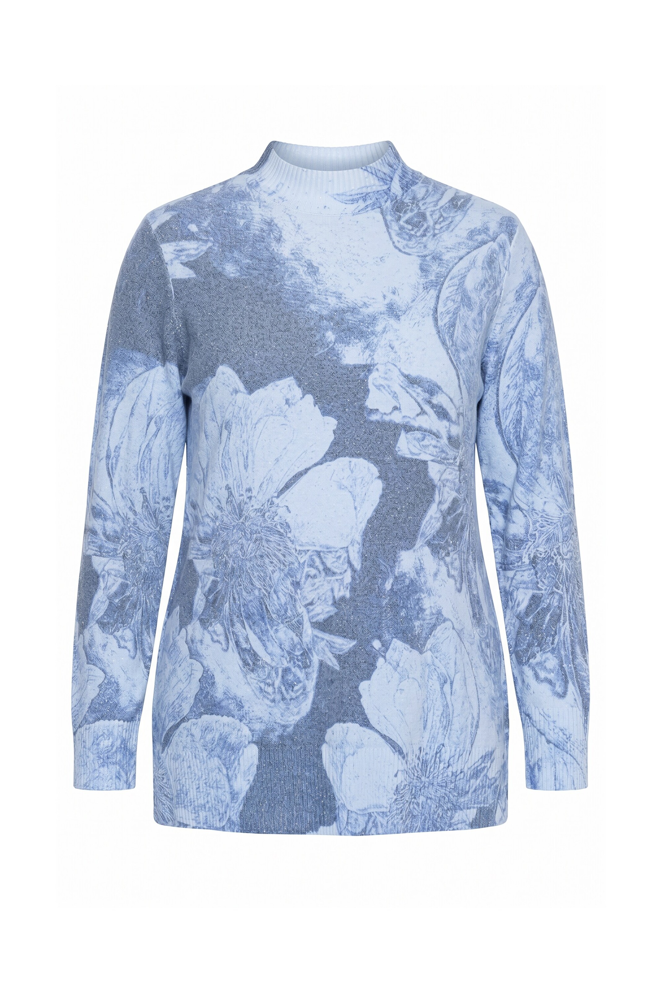 Ulla Popken Trui in Blauw: voorkant