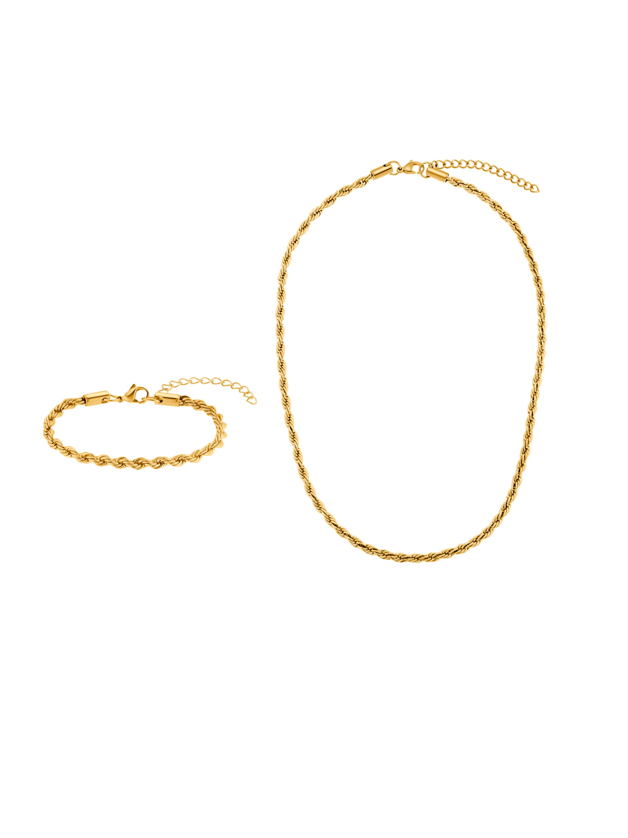 Heideman Schmuckset 'Caius' in Gold: Vorderseite