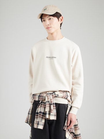 Felpa 'JWHVESTERBRO' di JACK & JONES in beige: frontale