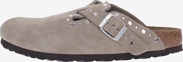 Clogs 'Boston' di BIRKENSTOCK in grigio: frontale