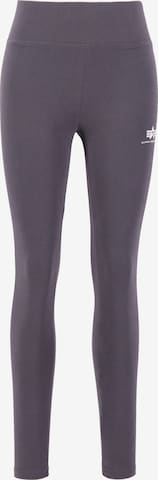 ALPHA INDUSTRIES Leggings in Grey: front