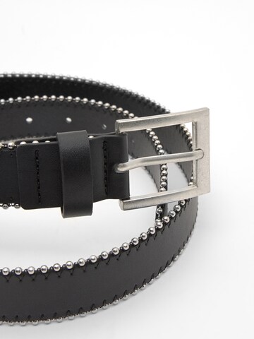 Pull&Bear Pasek w kolorze czarny