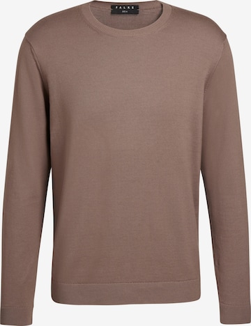 FALKE Sweater 'Pure Cotton' in Brown: front